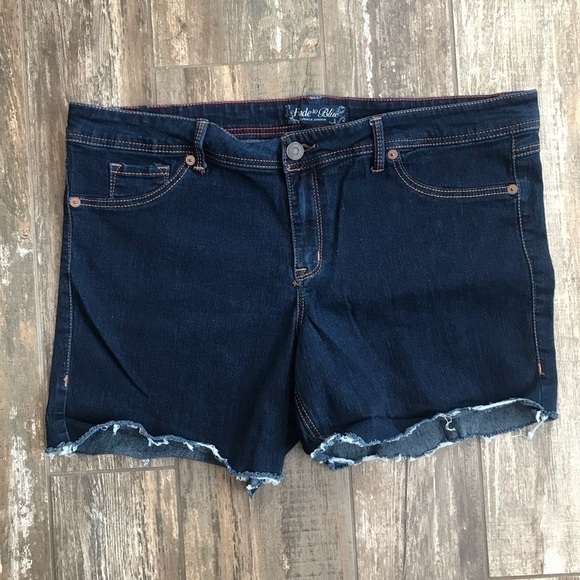 FADE to Blue stretch denim cut offs plus size 22W - Picture 8 of 10